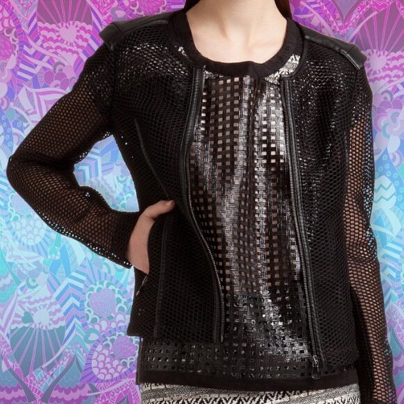 NWT Custo Barcelona Enderra Open Weave Cur Out Black Top T-Shirt Medium (M) - Picture 10 of 10